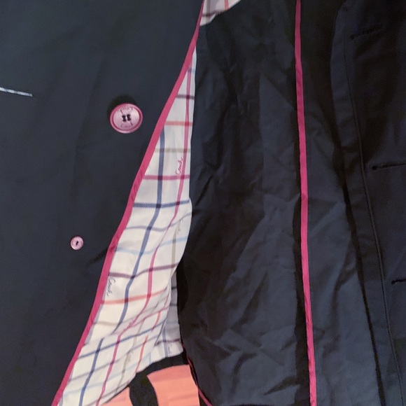 Coach Black Tattersall Short Belted Trench - Picture 6 of 9